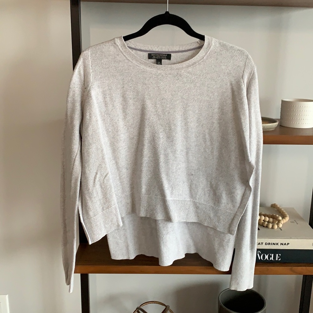 Banana Republic Light Grey Sweater